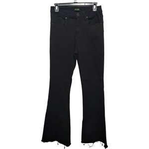 Blue Savvy Women's jeans Size 11/30 Wide Leg  Stretch  Black  .